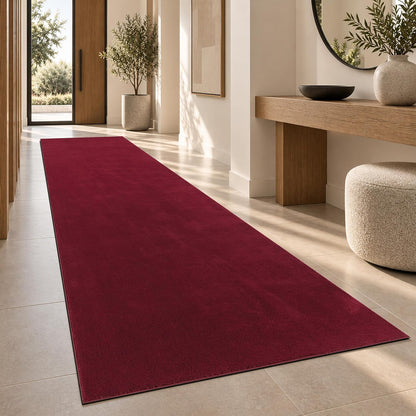 Tapis Salon Chambre Adulte Poils Ras Lavable En Machine Uni Moelleux, Dimension:160X220 Cm, Couleur:Beige Foncé