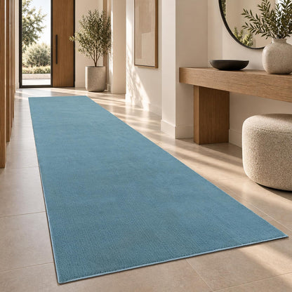 Tapis Salon Chambre Adulte Poils Ras Lavable En Machine Uni Moelleux, Dimension:160X220 Cm, Couleur:Beige Foncé