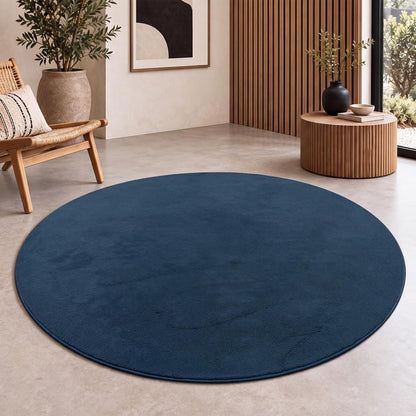 Tapis Salon Chambre Adulte Poils Ras Lavable En Machine Uni Moelleux, Dimension:160X220 Cm, Couleur:Beige Foncé